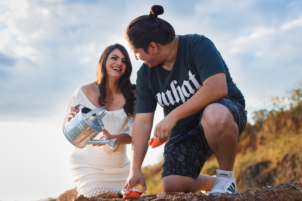Fotografia de Gestante. Ensaio da Natália, em Araraquara São Paulo, na Pedreira. Pregnant Photography Photo. 
