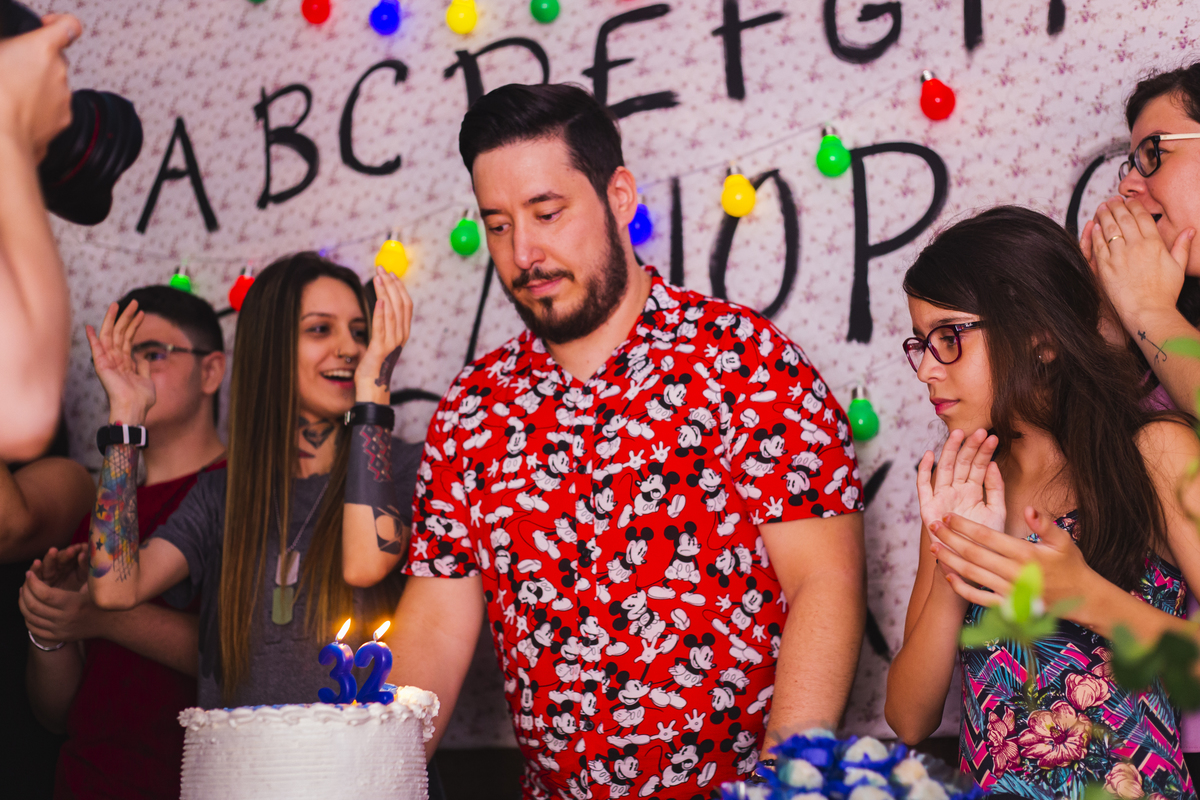 Fotografia de Aniversário do Jeff Mendes, com o surpreendente tema StrangersThings, realizado na Festolândia, em Ibitinga. Aniversary Party Photography Stranger Things