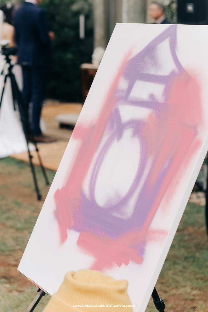 pintura-tela-em-casamento