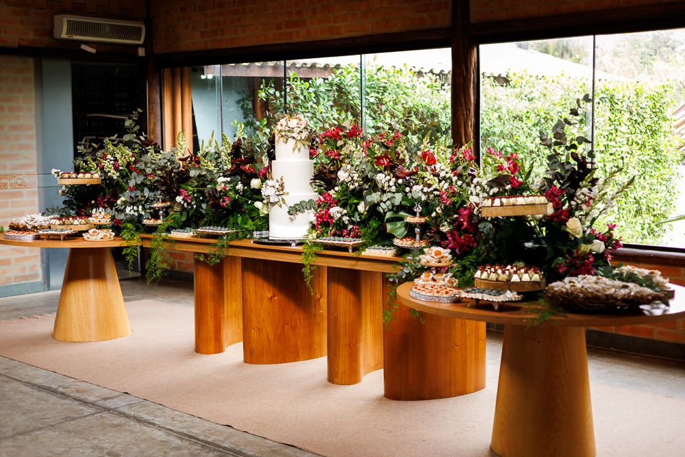 mesa do bolo casamento