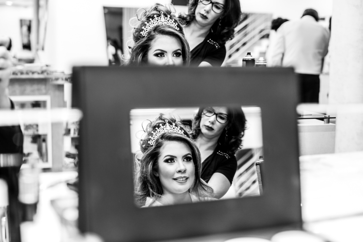 making off da noiva - noiva no salão - maquiagem da noiva- flavio e claudia