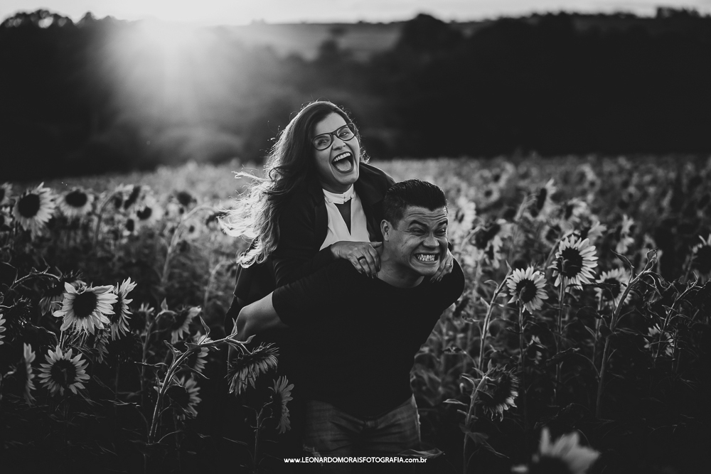 pre wedding girassol sumare - cassia e denis - foto por do sol