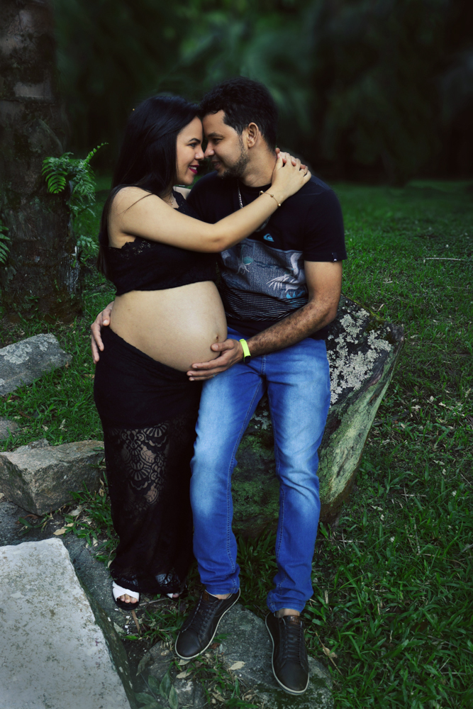 Ensaio Gestante Fernanda, em Santos/SP, foto registrada pela fotógrafa Daiana Lima