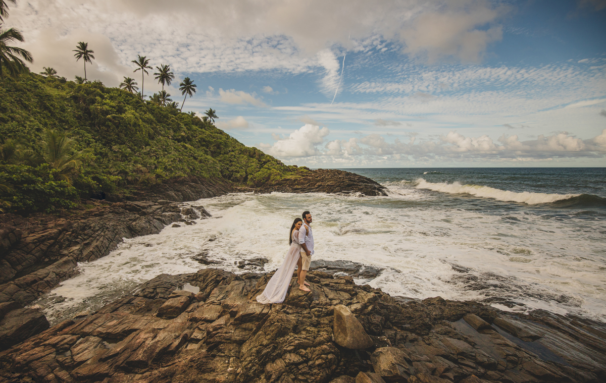 ensaio na praia da concha em Itacaré 