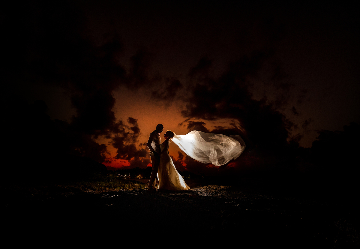Pré wedding  em Itacaré co véu em fotos lindas na Bahia 