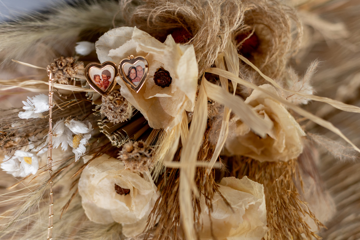 buque de flores desidratadas 