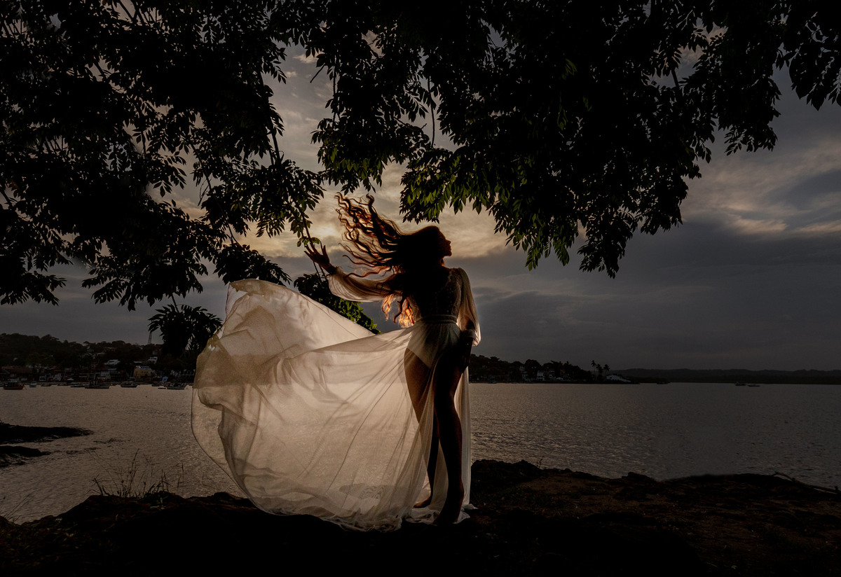 por do sol com fotos 