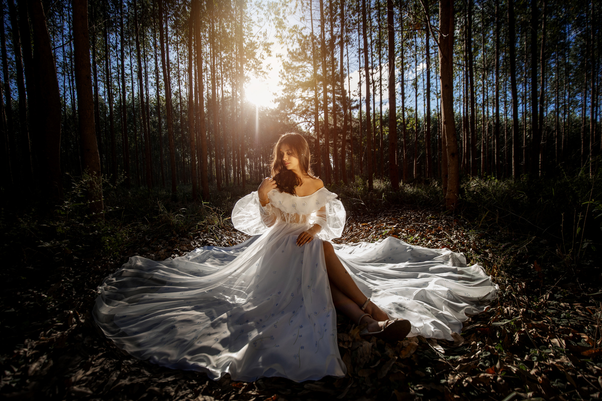 vestida para sua festa de 15 anos 