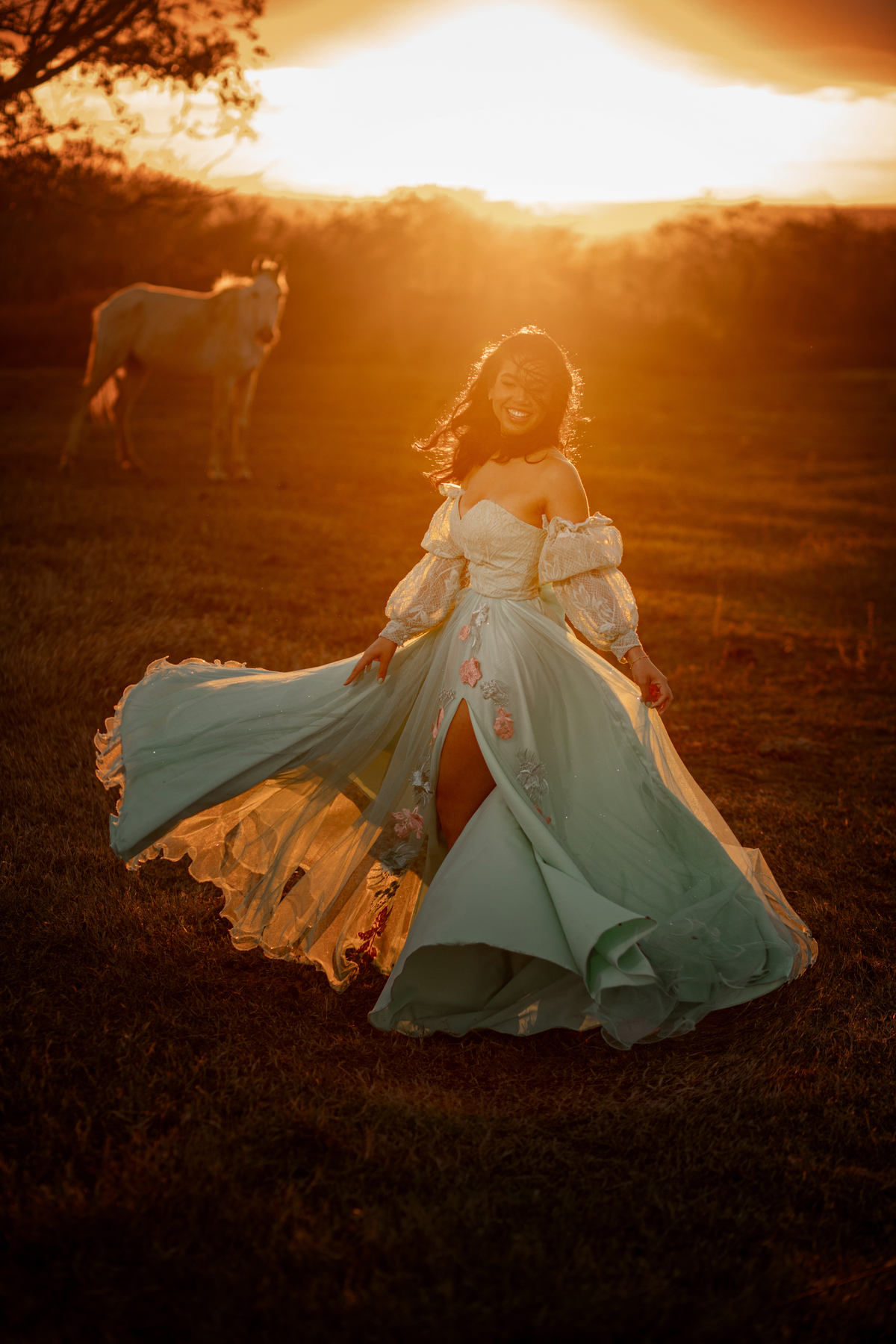 foto vestido girando