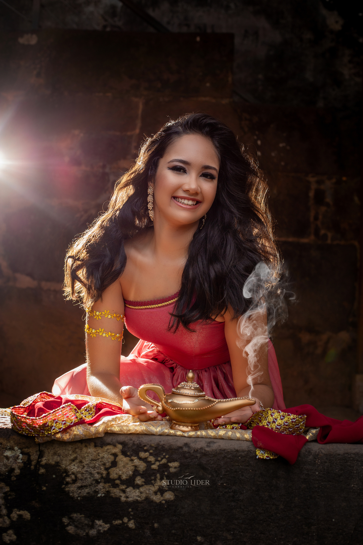 ensaio debutante em Salvador  ensaio debutante perfeito castelo colorido roupa colorida 15 anos