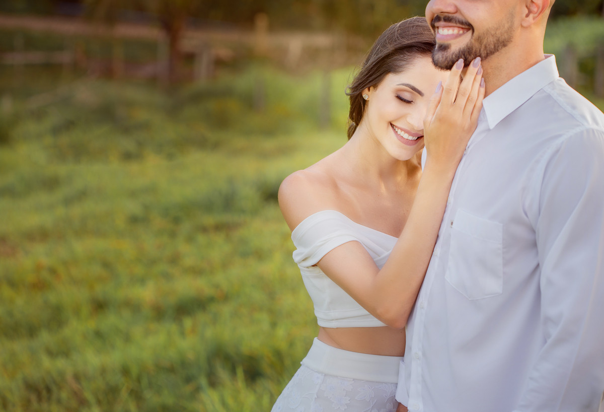 ensaio em fazenda romântico 