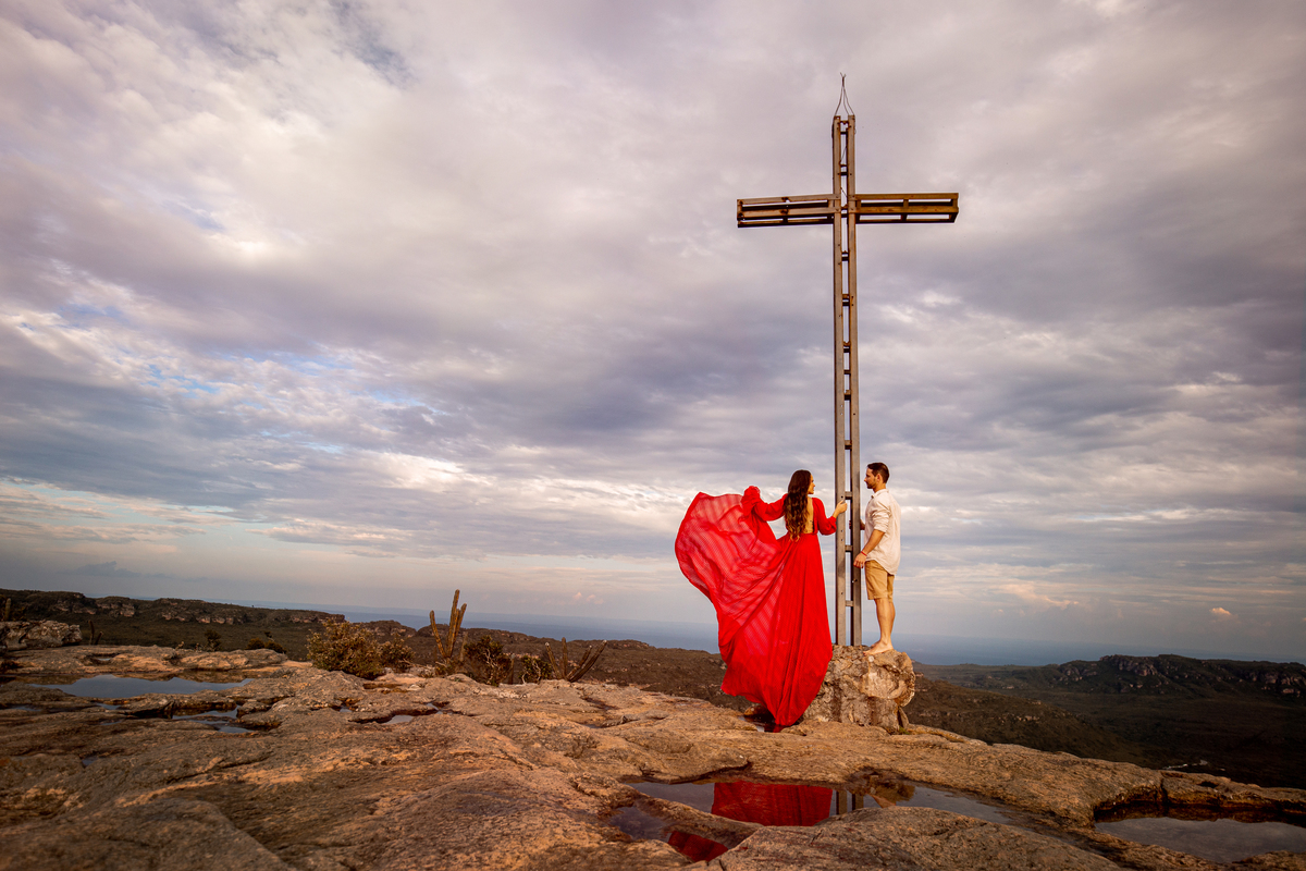 ensaio no Morro do pai inário com por do sol 