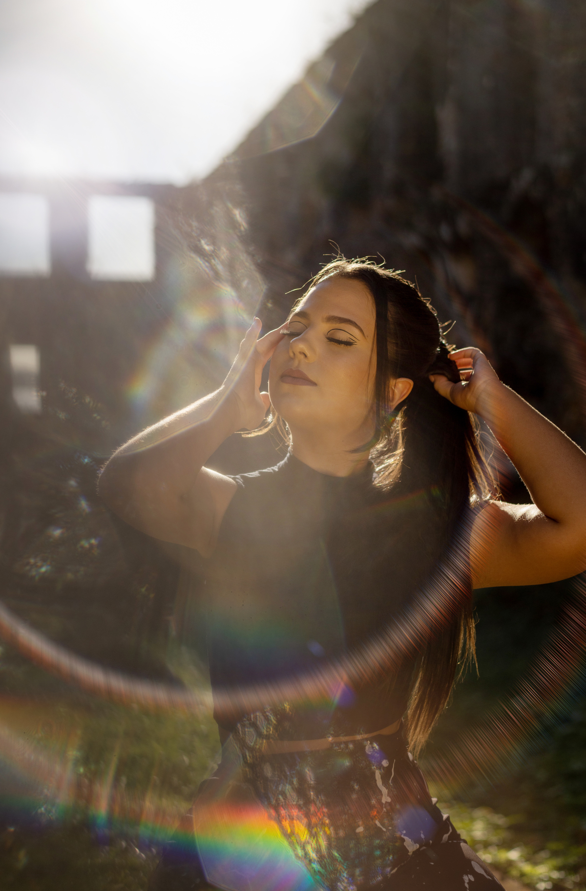 ensaio de 15 anos feito em Salvador com roupa preta ensaio lindo 