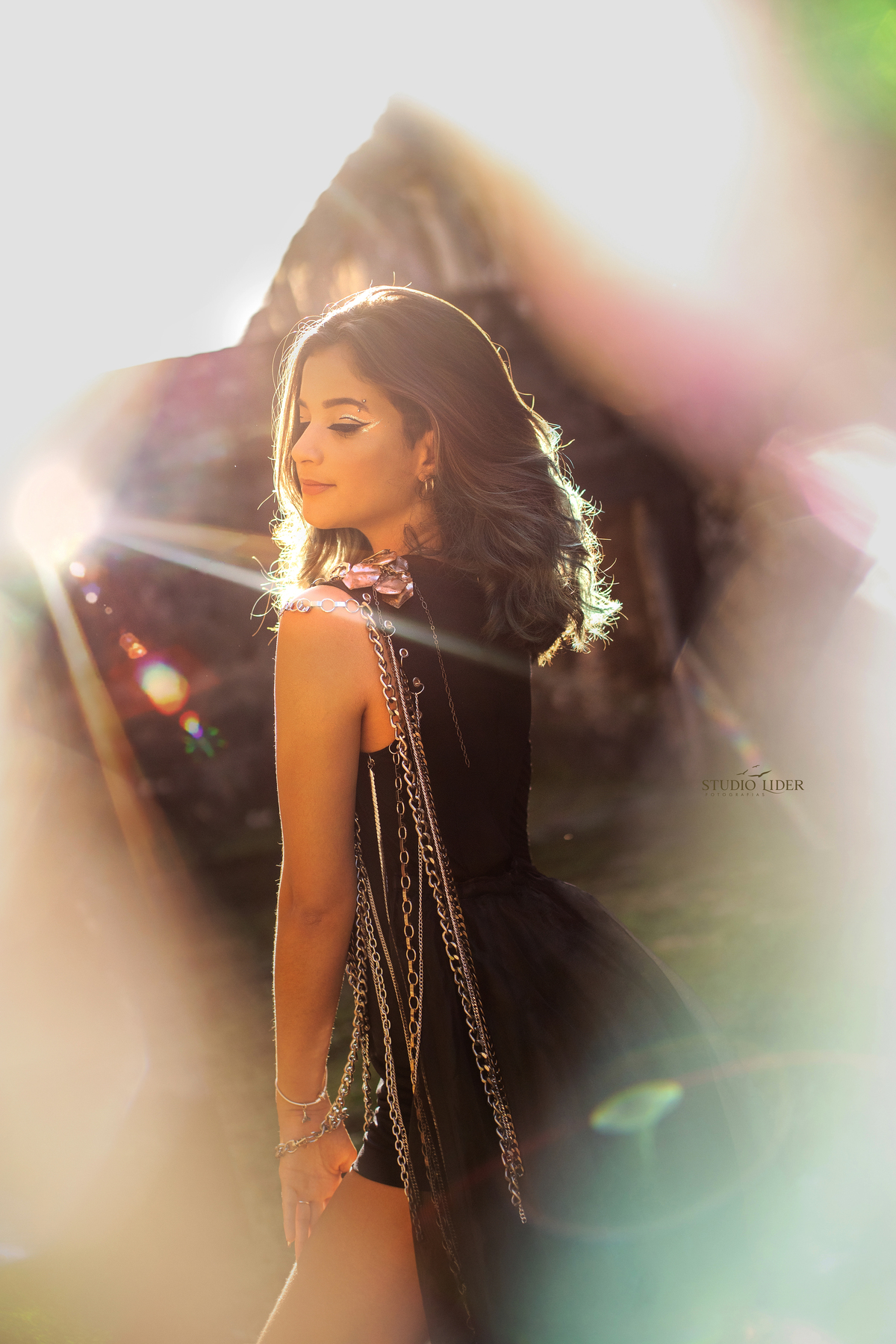 ensaio de debutante com luz