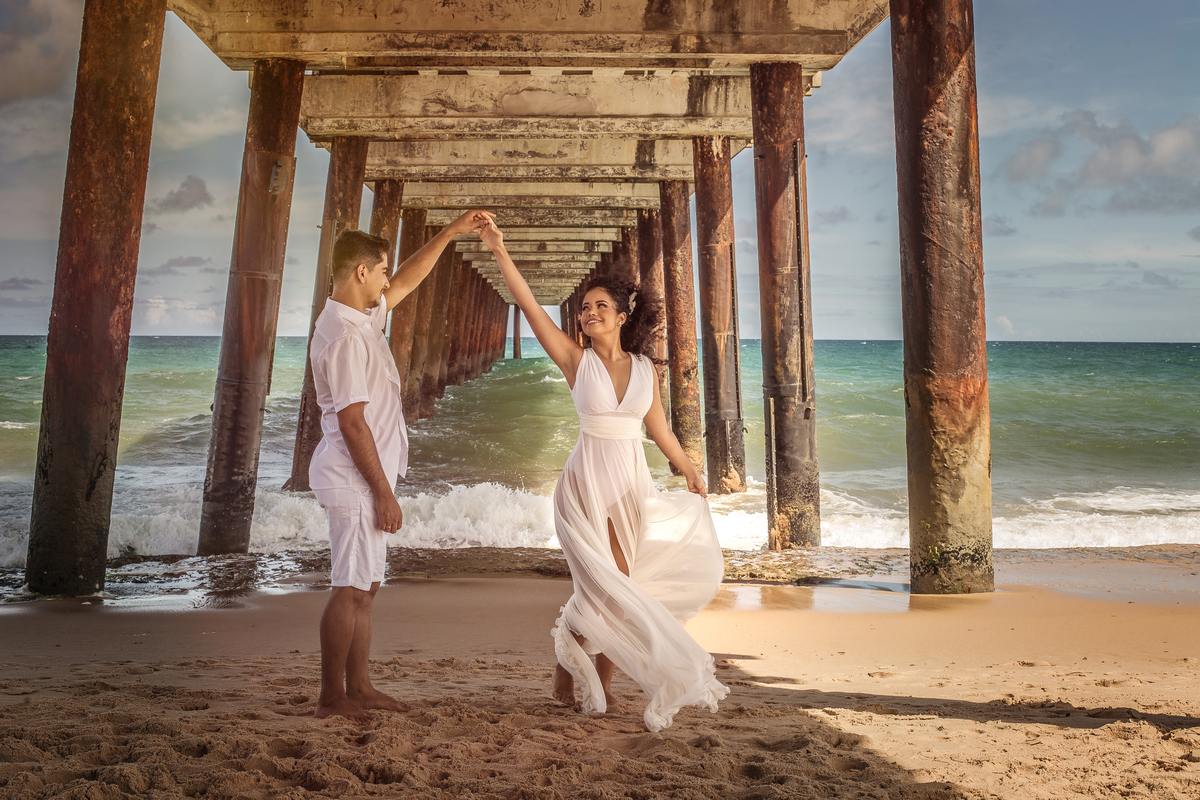 casal dançando com ensaio fotografico 