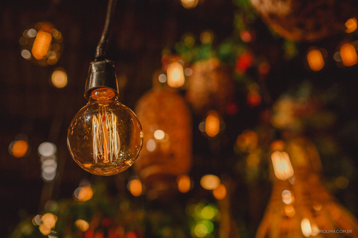 Iluminação de casamento feito por G2 Eventos no Espaço Gardens