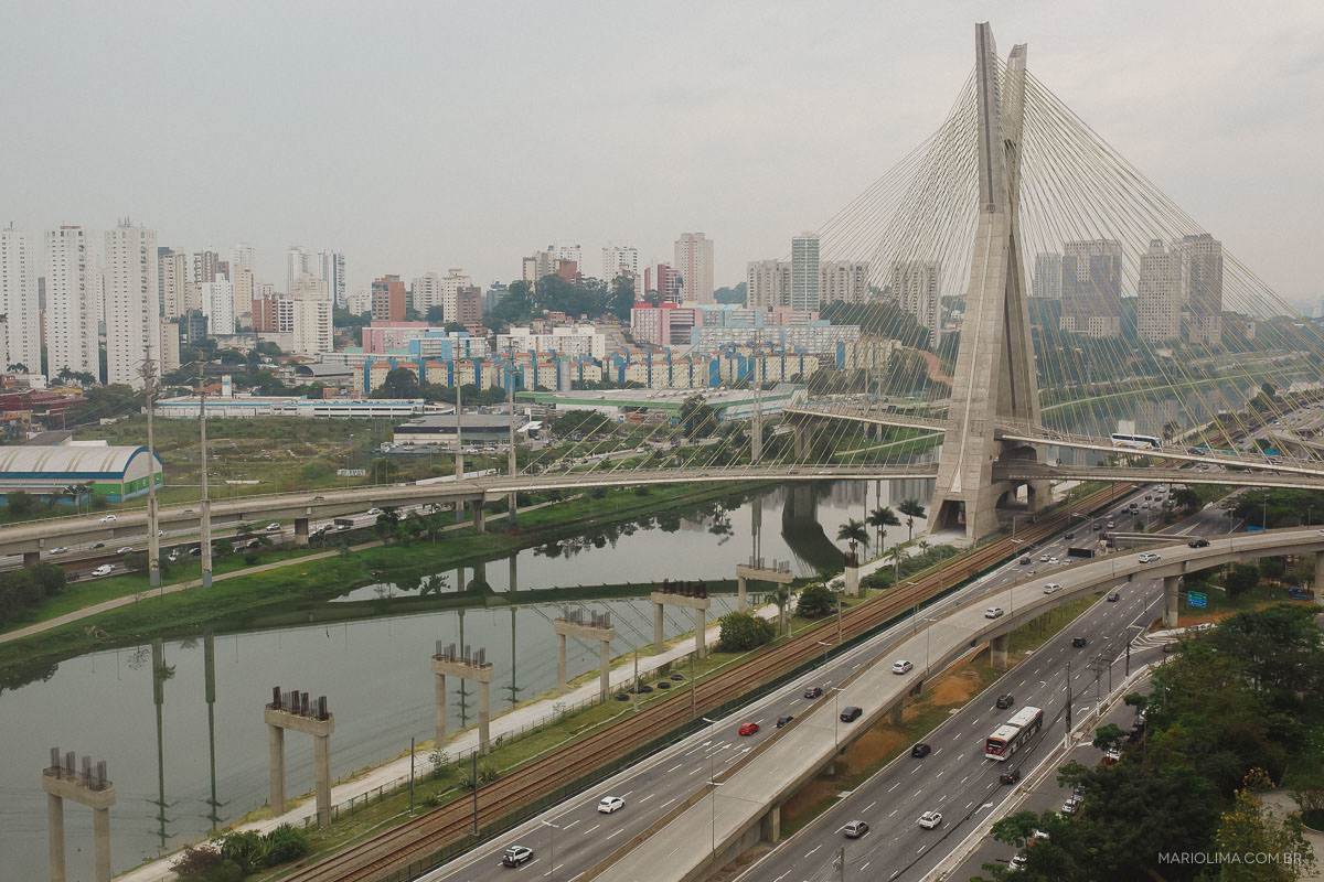 Fotografia da vista de São Paulo do Hotel Hyatt