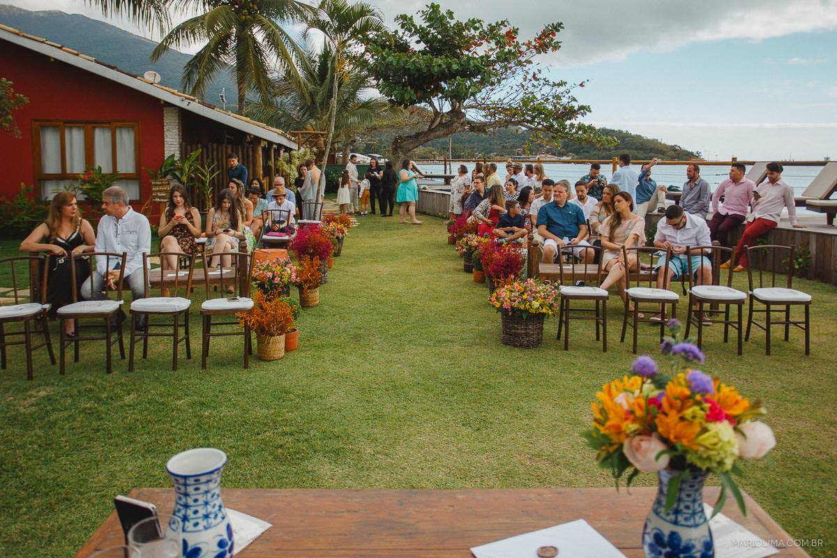 Cerimônia de casamento em Vila das Velas