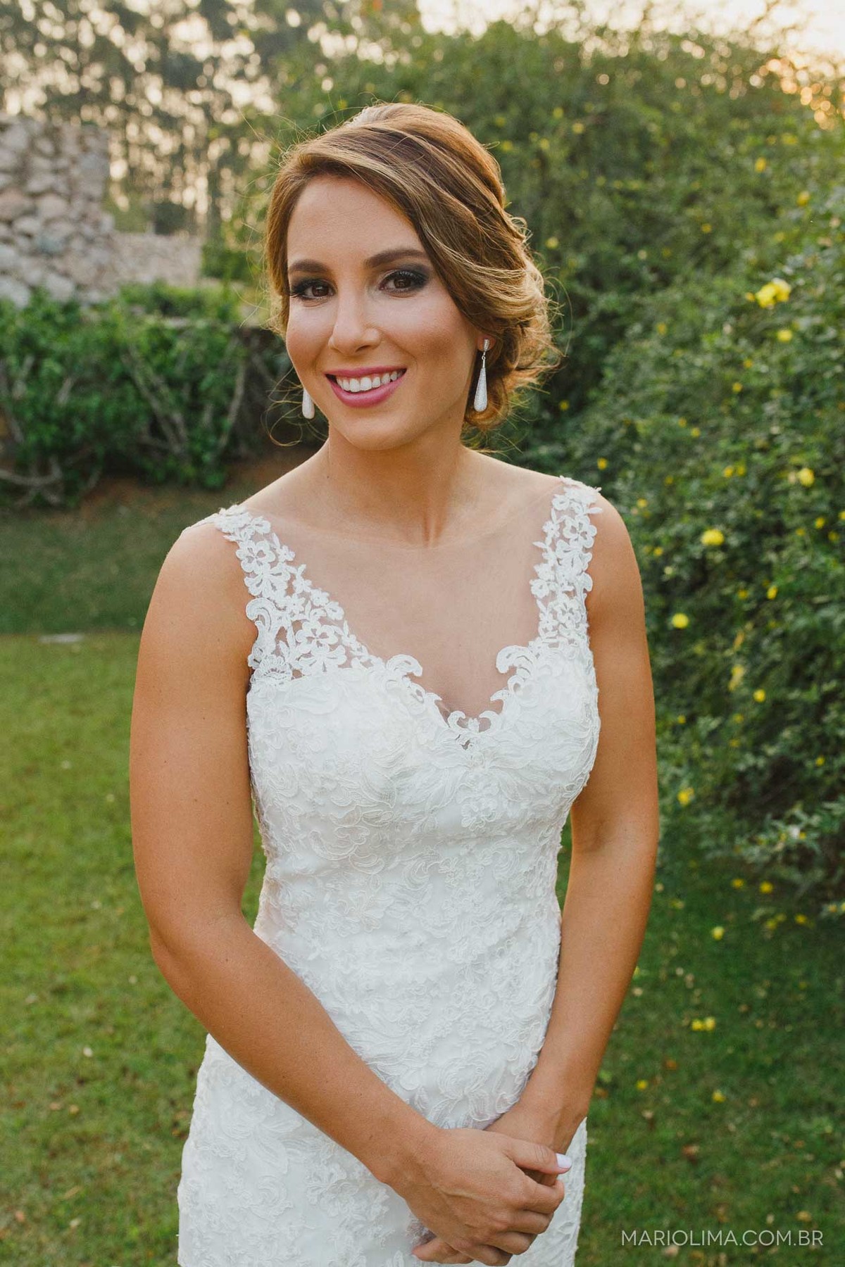 Fotografia do vestido de casamento da noiva