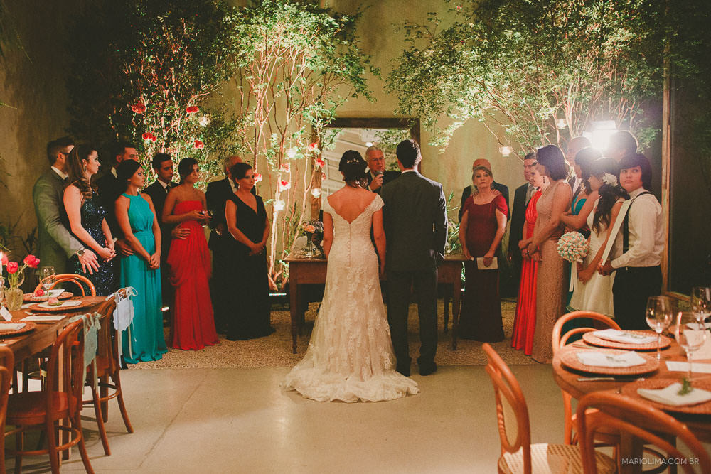 Cerimônia de casamento no Manioca