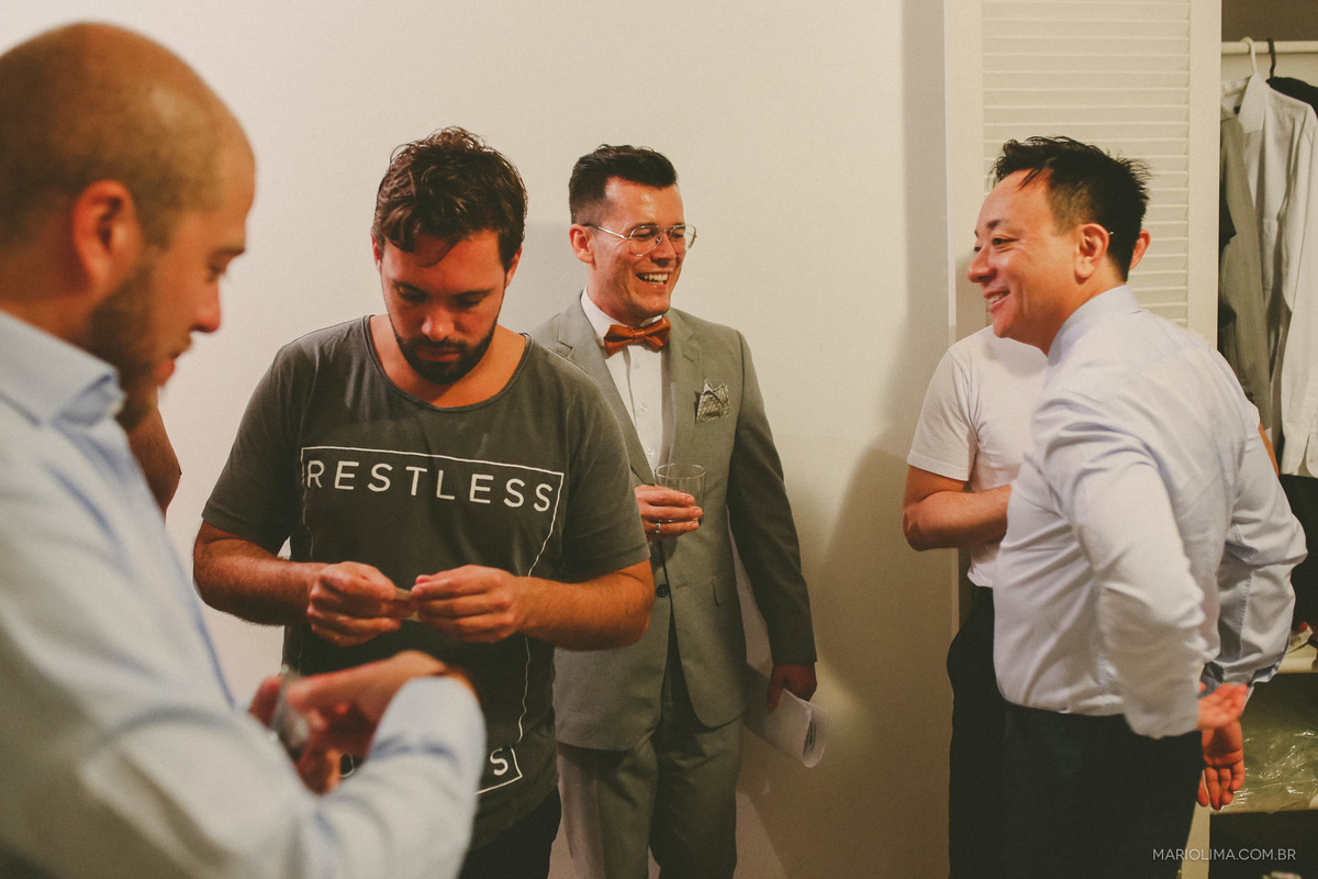 Making of de noivo e padrinhos