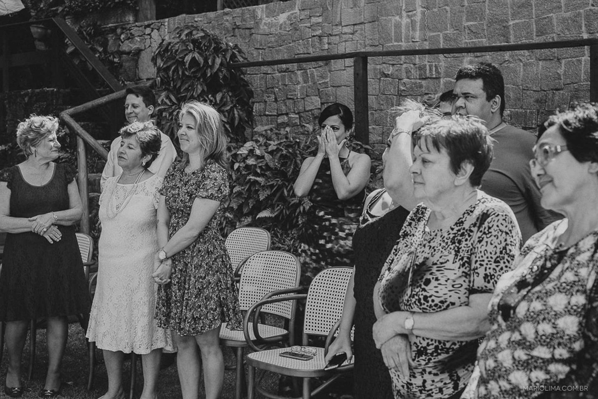 Retrato de convidados em cerimônia de casamento na Quinta da Cana