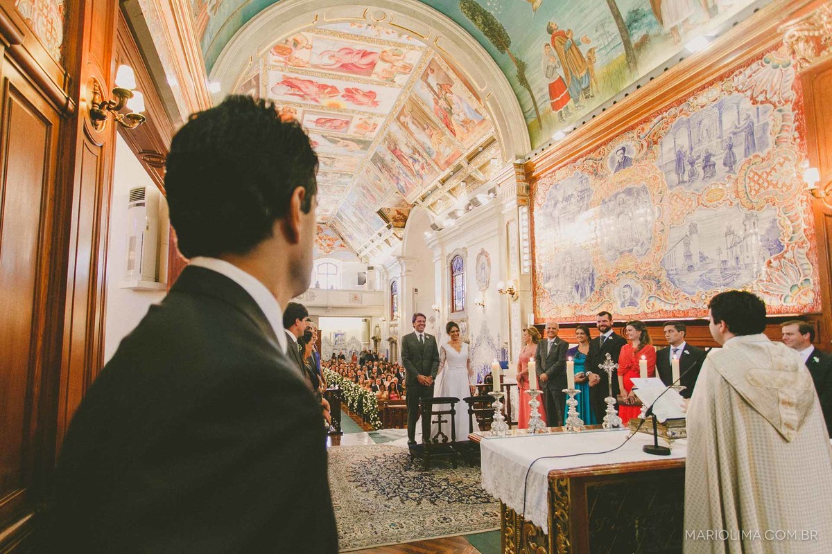 Cerimônia de casamento em Igreja Nossa Senhora do Brasil