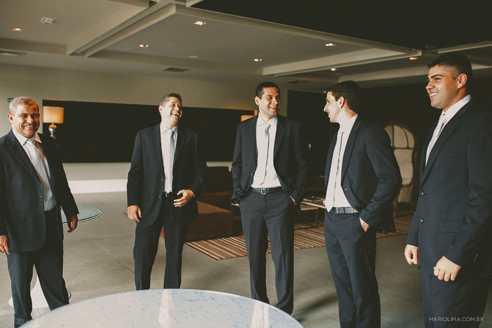 Making of de noivo com padrinhos