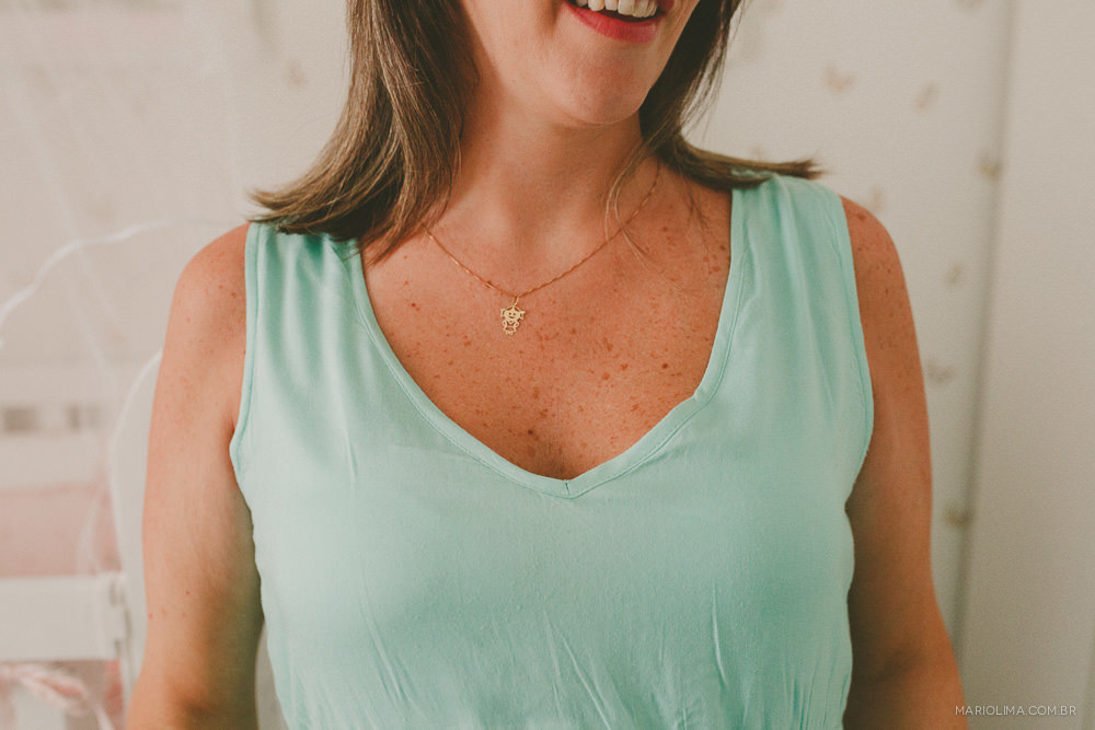 Fotografia de mãe sorrindo