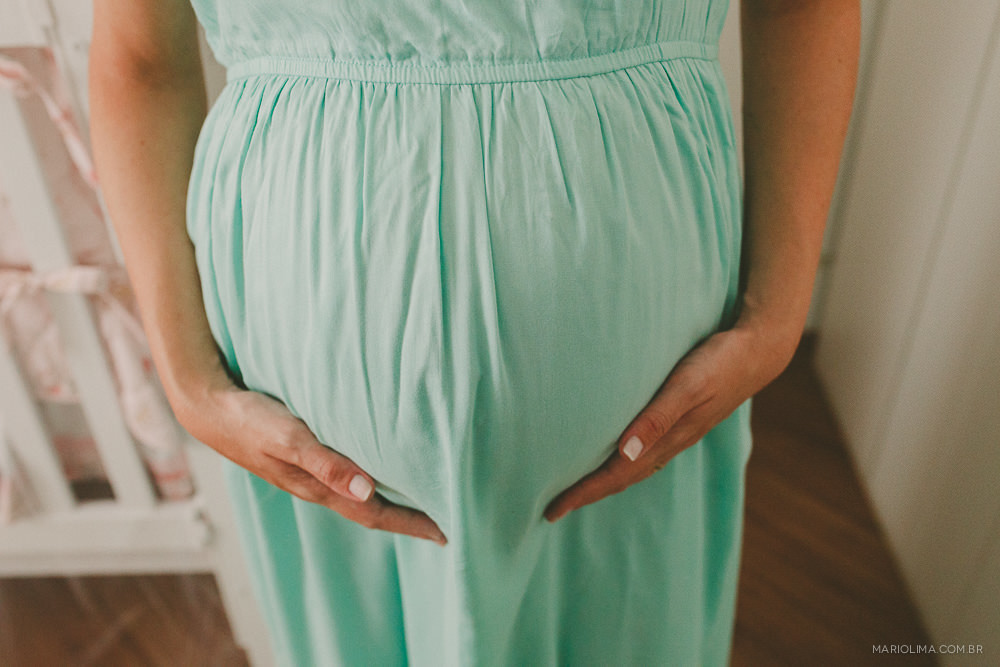 Fotografia de barriga de grávida