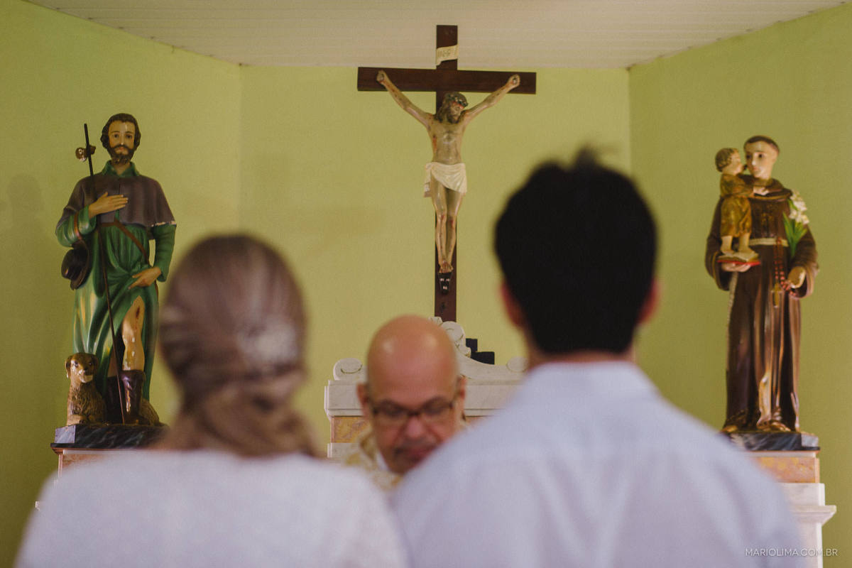 Fotografia de casamento na Paróquia São Roque