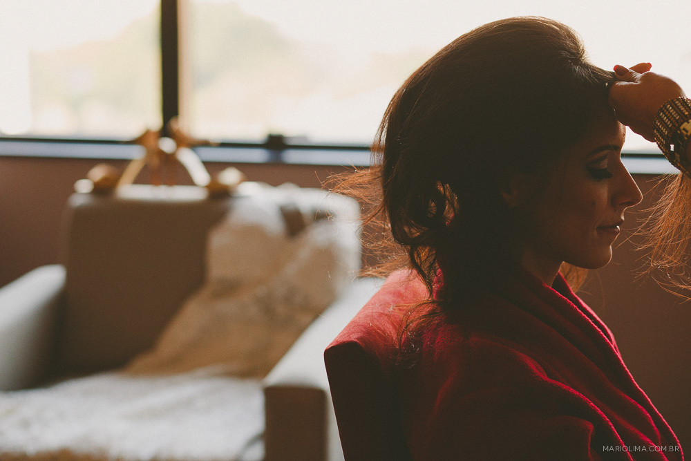 Fotografia do making of da noiva no Hotel Transamerica