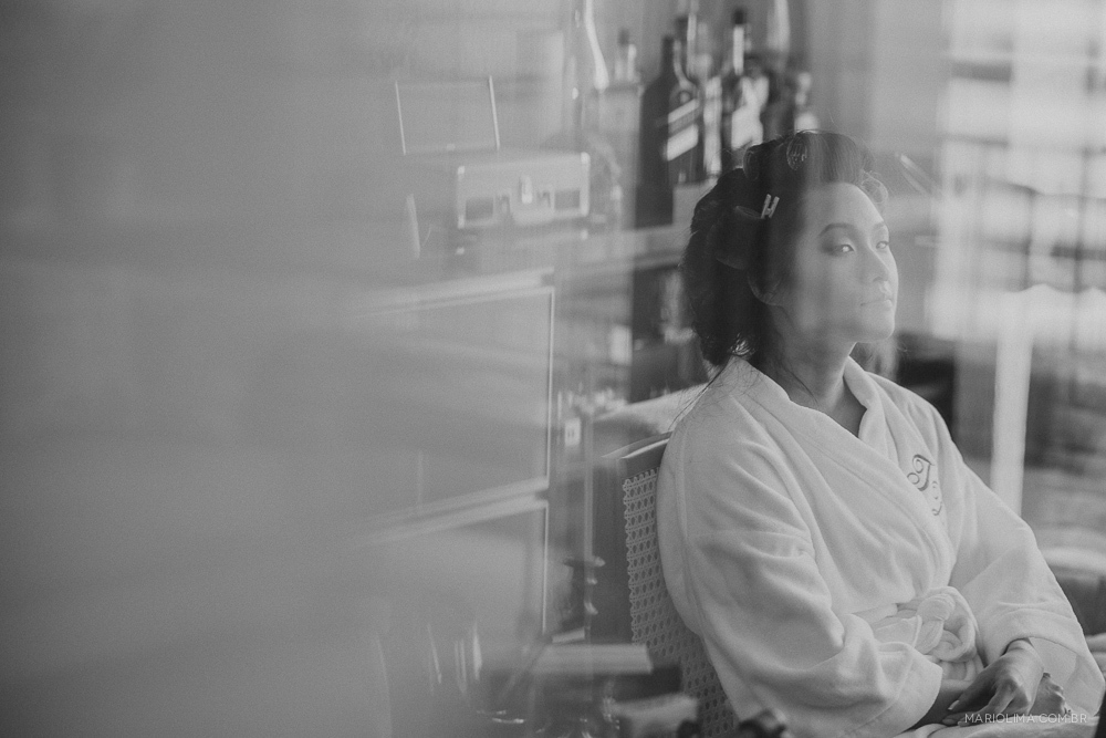 Fotografia de noiva no making of