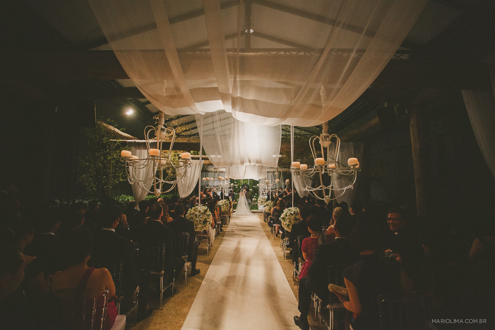 Fotografia de cerimônia de casamento no Espaço Gardens