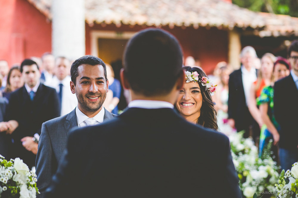 Fotografia de cerimônia de casamento na Fazenda das Cabras