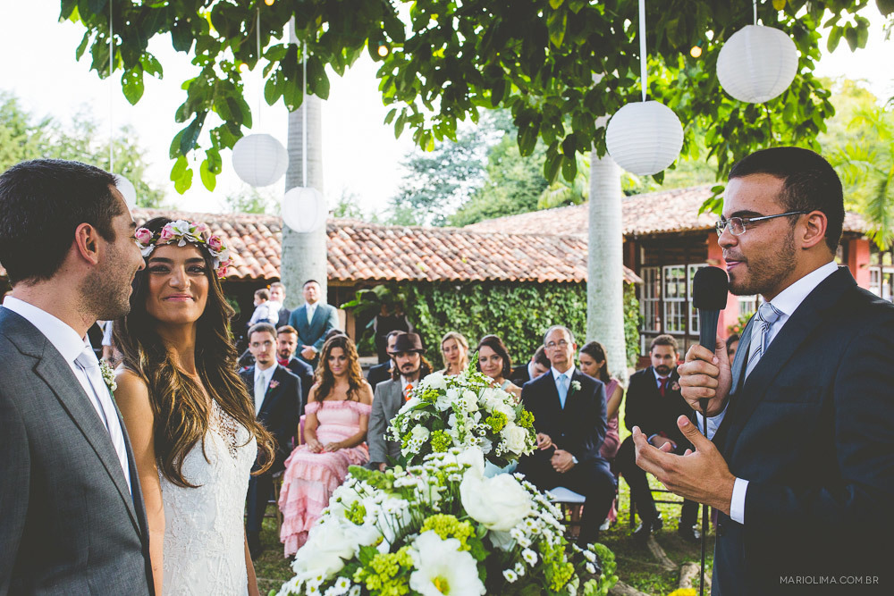 Celebração de casamento na Fazenda das Cabras