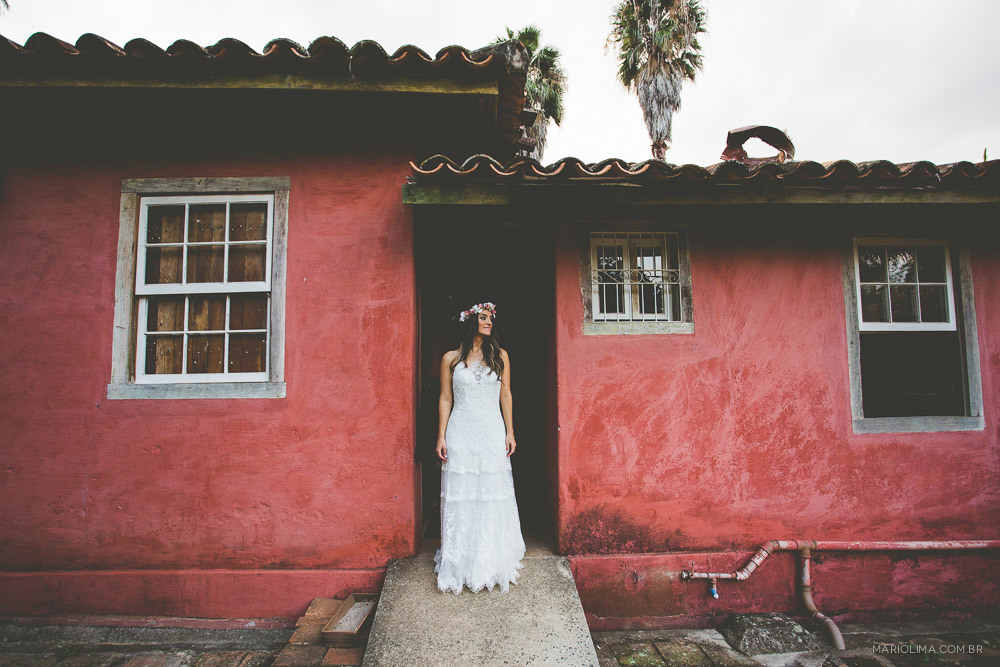 Retrato de noiva na Fazenda das Cabras