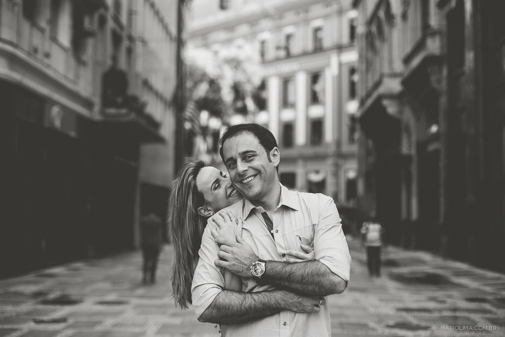 Fotografia de casal no Centro de São Paulo