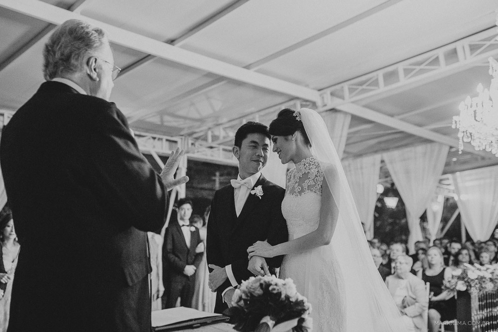 Fotografia de cerimônia de casamento no Buffet Colonial 