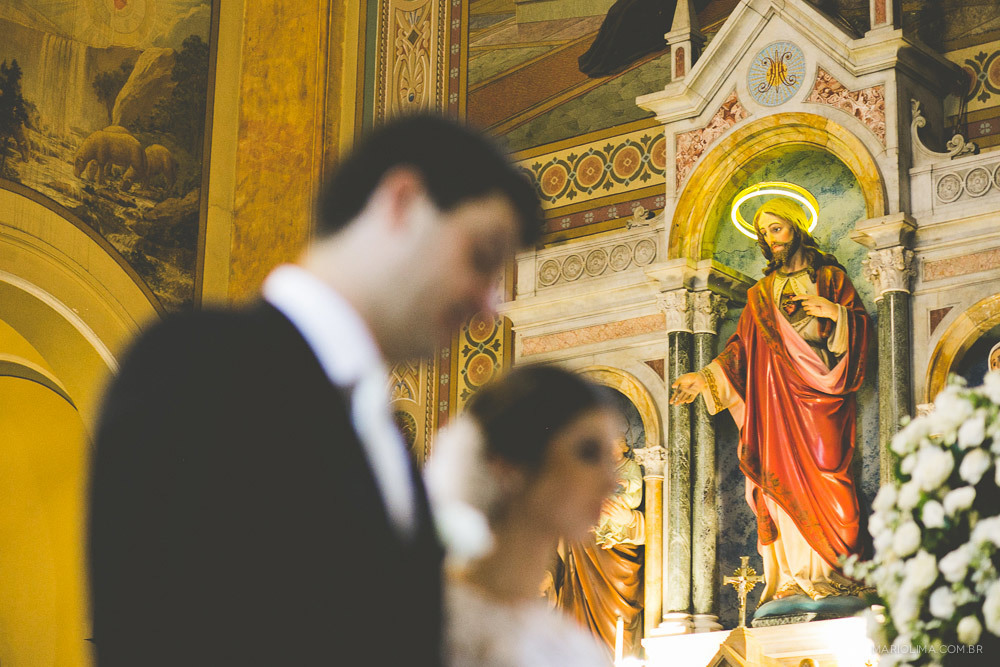 Fotografia da imagem de Jesus e noivos na Igreja Santa Teresinha – Higienópolis