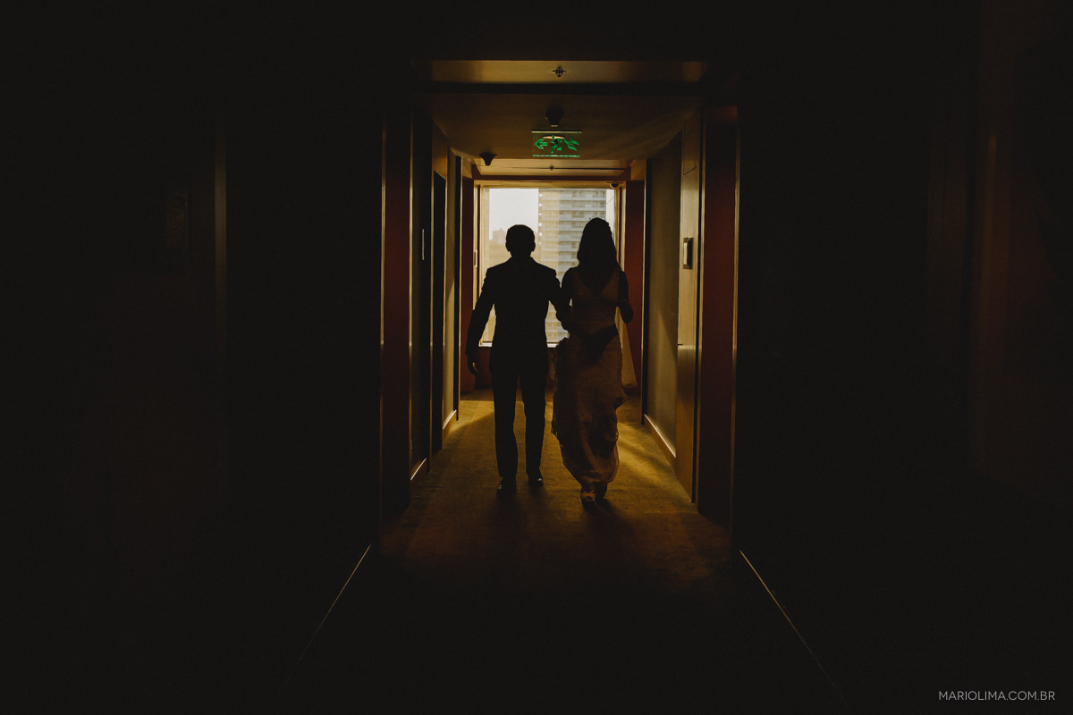 noiva saindo do making of no grand hyatt hotel 