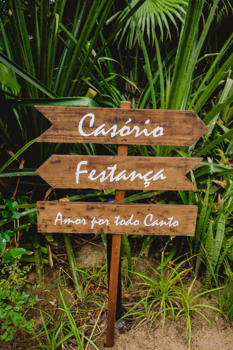 plaquinha decoração casamento na praia