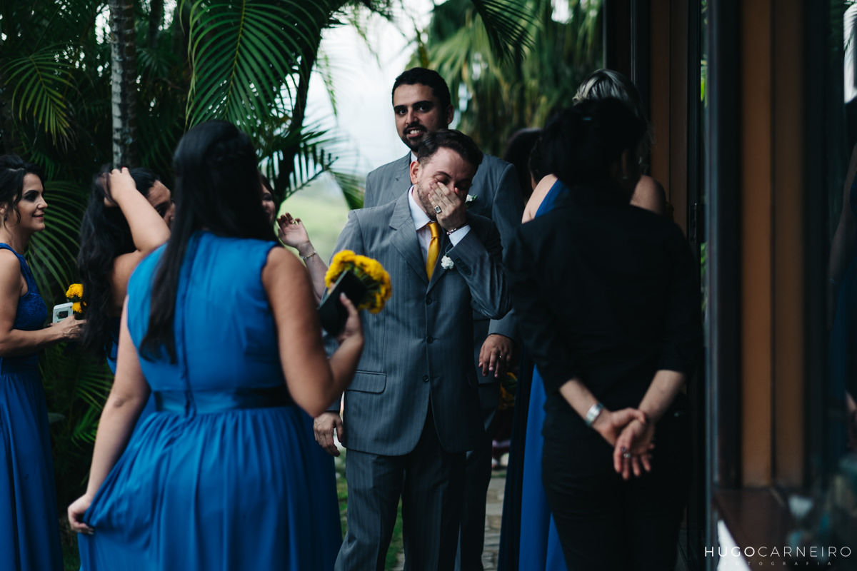 padrinhos emocionados