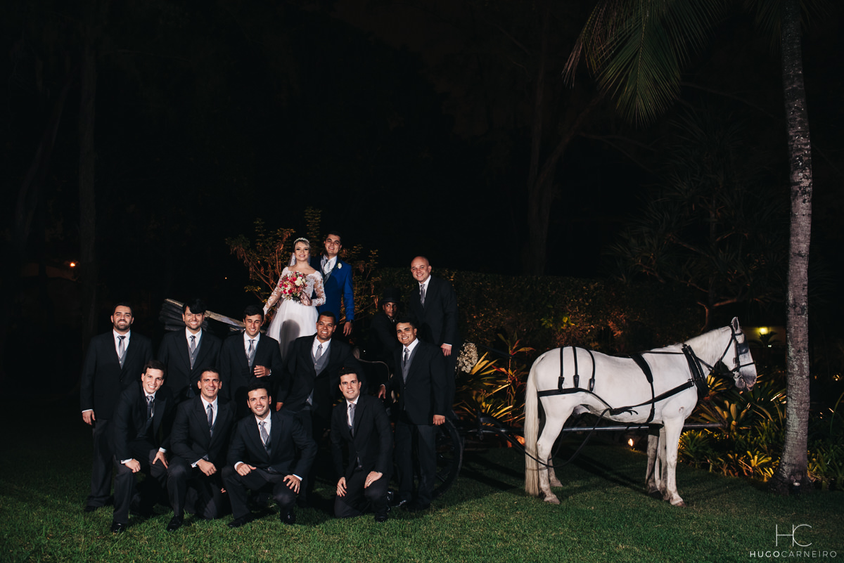 Fotos criativas com padrinhos