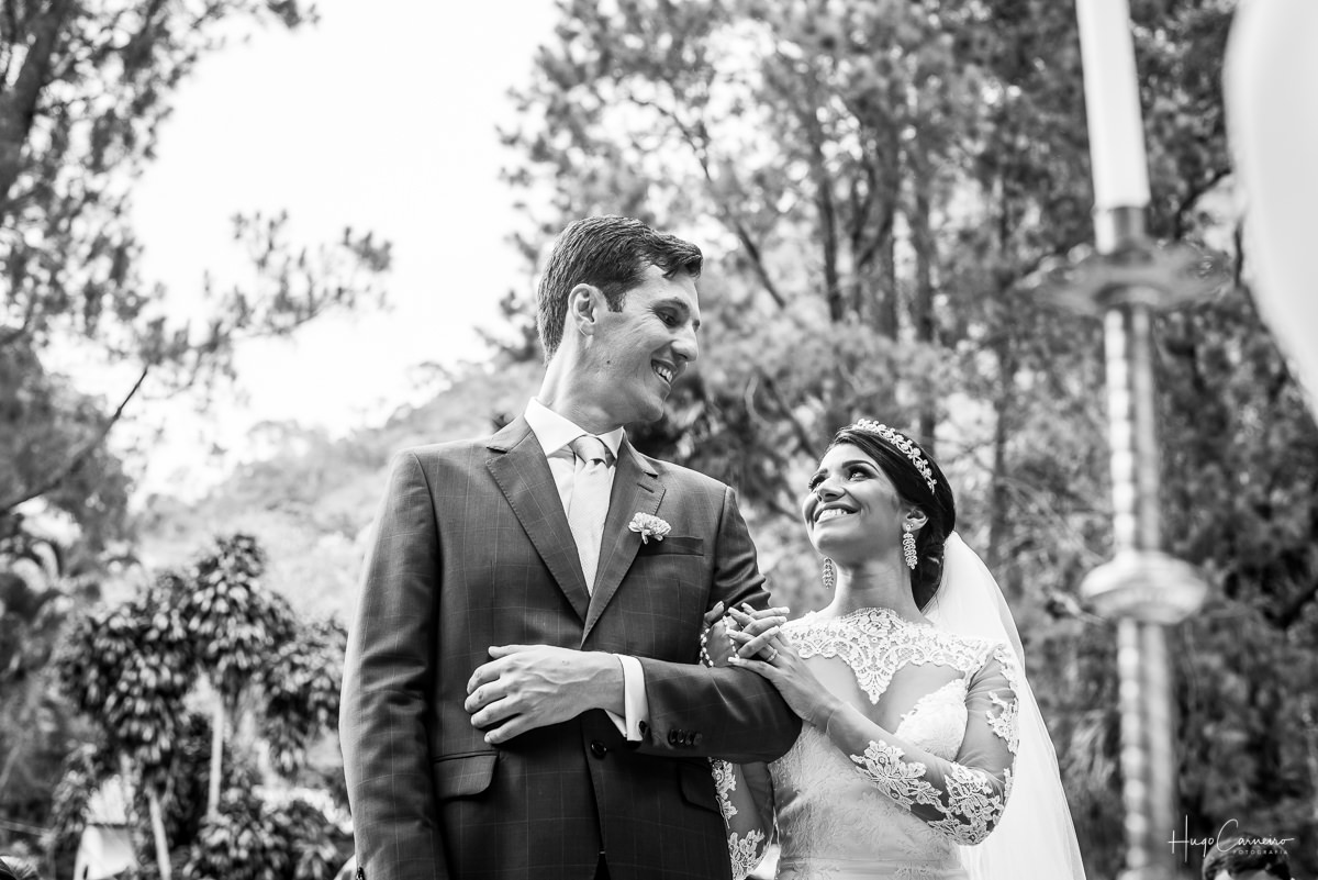 foto emocionante de casamento