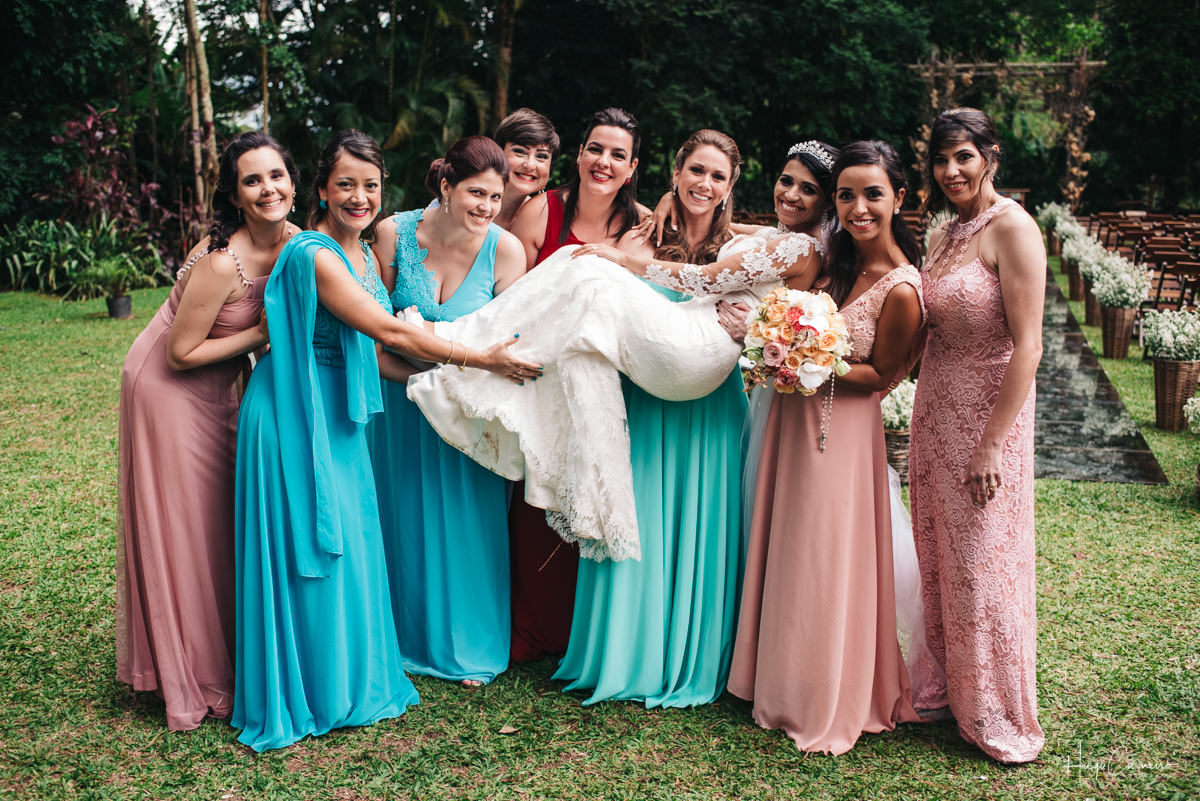 Noiva e madrinhas