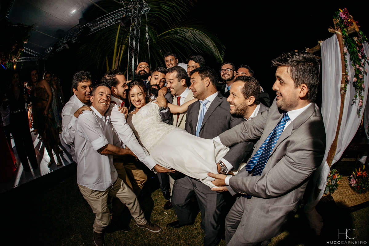 Noiva com os padrinhos