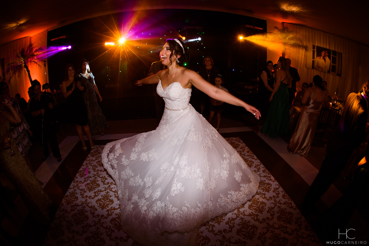 Fotos da noiva na festa