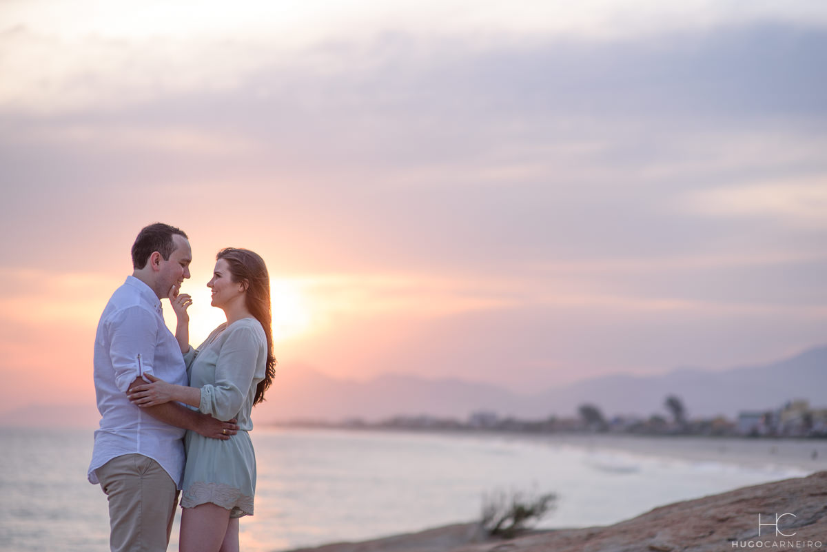 Fotos de pré-casamento na praia