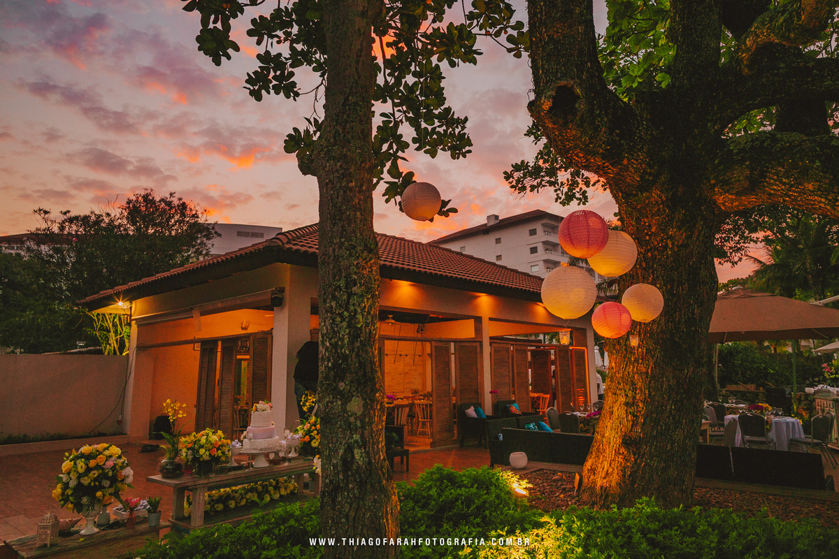 'mesa do bolo decoração arvore por do sol